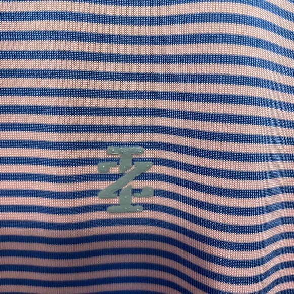 Men's Izod Golf Two-Button Short Sleeve Polo Shirt - Picture 4 of 5